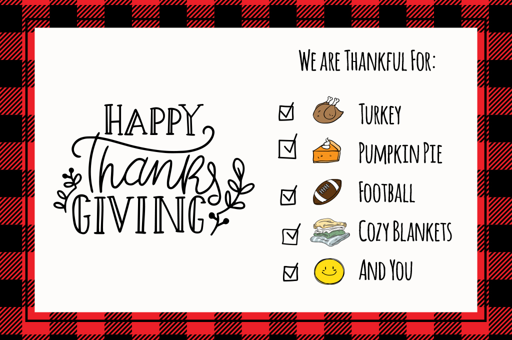We are thankful for so many things
