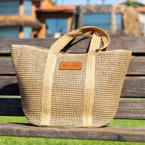 The Castaway Straw Tote: magnetic closure, Braided tote handles, Inner slip pocket