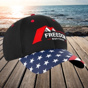 US Flag 6 Panel Low Profile Style Baseball Cap